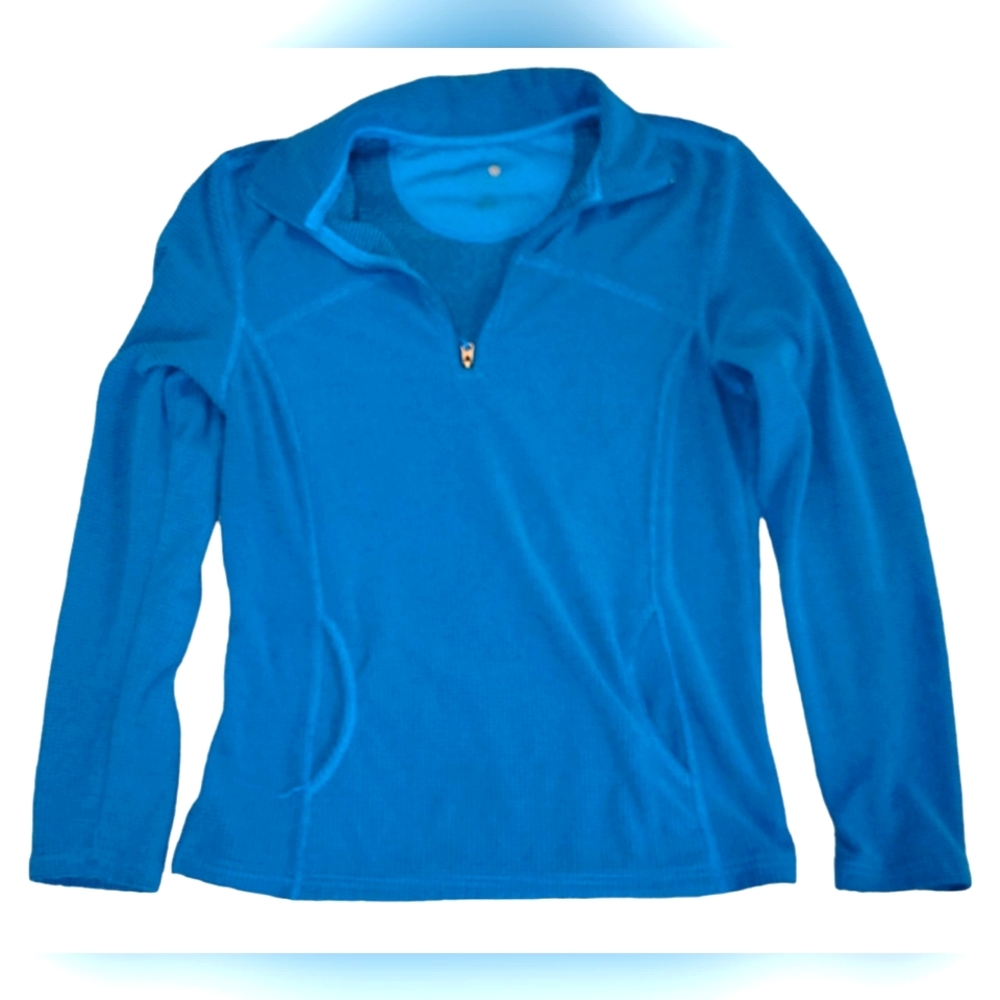 Tangerine Long Sleeve Athletic Pullover 1/4 Zip Size Medium